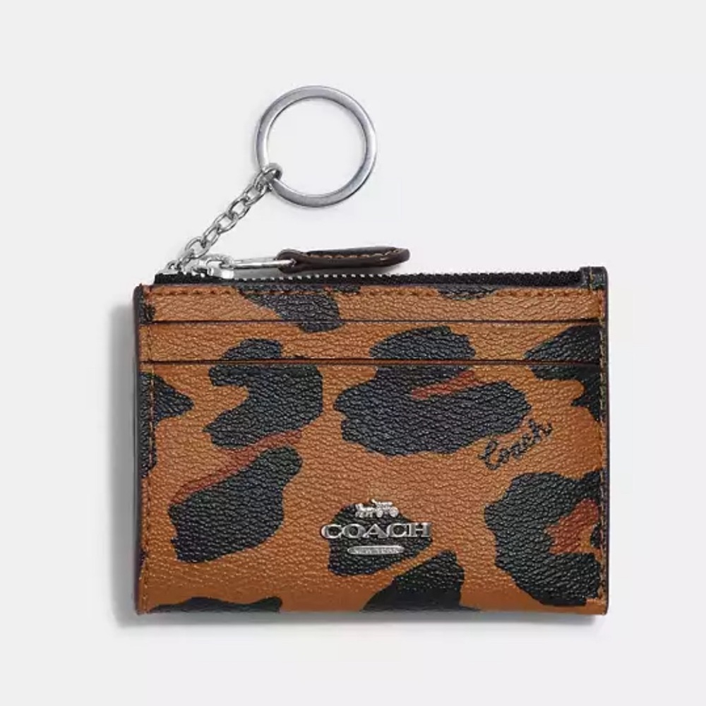 Coach ID case leopard print